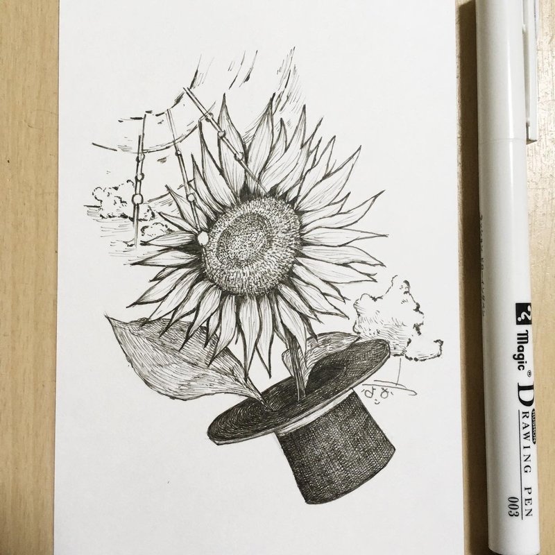 絵も ブログも 走り出さないと走りきれない 小さな目標達成 細密系ペン画家よねはん Note