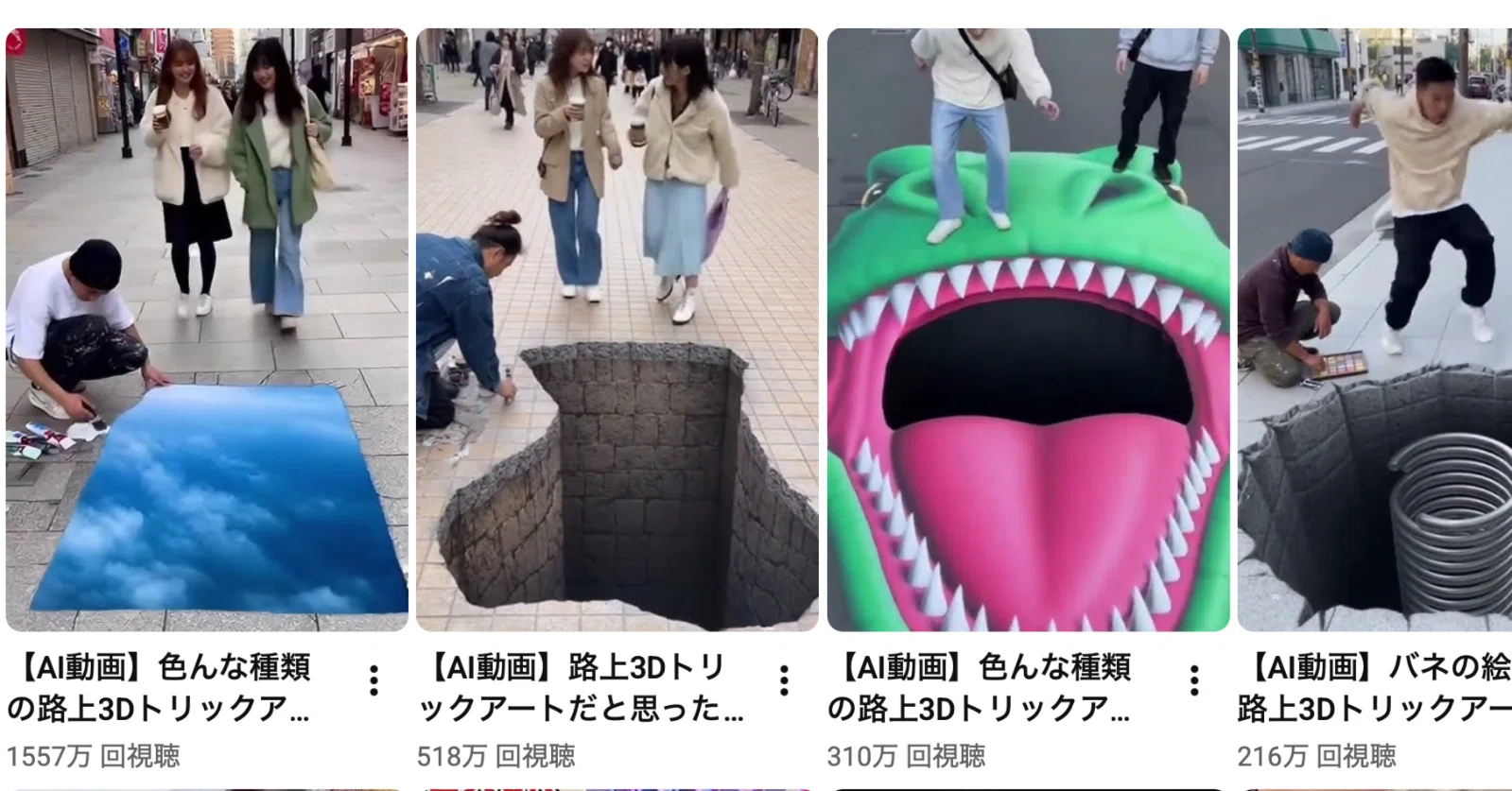 収益化】YouTubeで流行ってるトリックアートかと思ったら本物の穴だっ