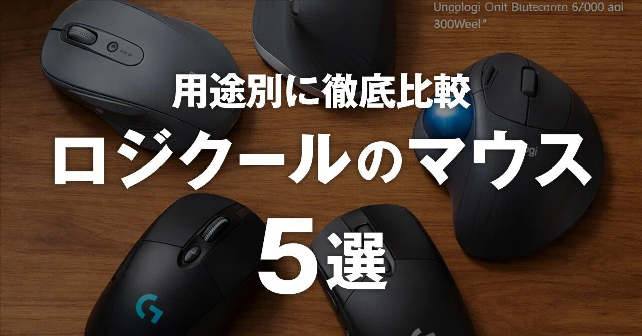 2025年版】ロジクール（Logicool）おすすめマウス5選｜仕事 