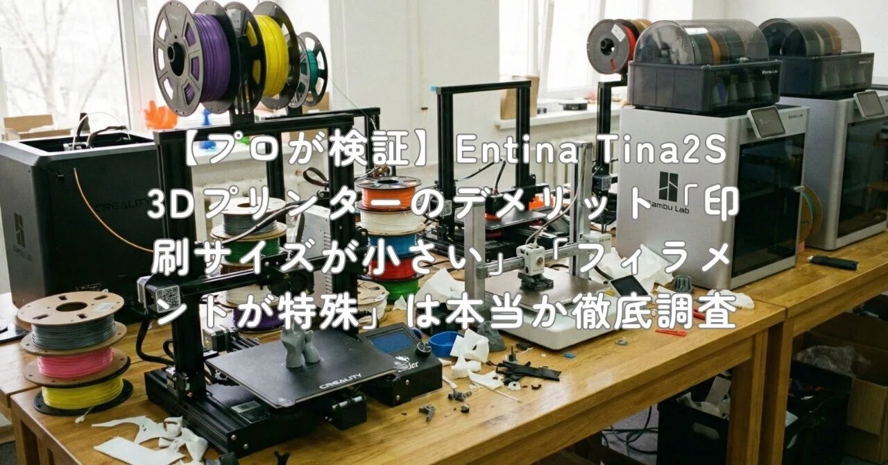 【fiatdegogo】3DプリンターTINA2S本体+フィラメント無料 Tina2S】「2万円」激安3Dプリンターを実機レビュー！【初心者におすすめ】