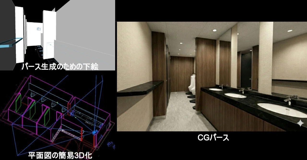 Trying to Generate CG Perspectives from CAD Drawings (Floor Plans ...
