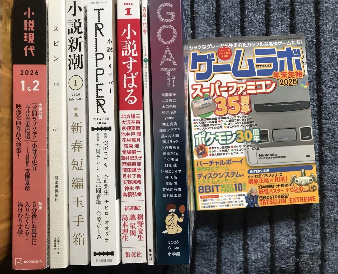 独言 1223 文芸誌が届く ゲームラボの話 ジャンプラ漫画感想｜眞水清輝