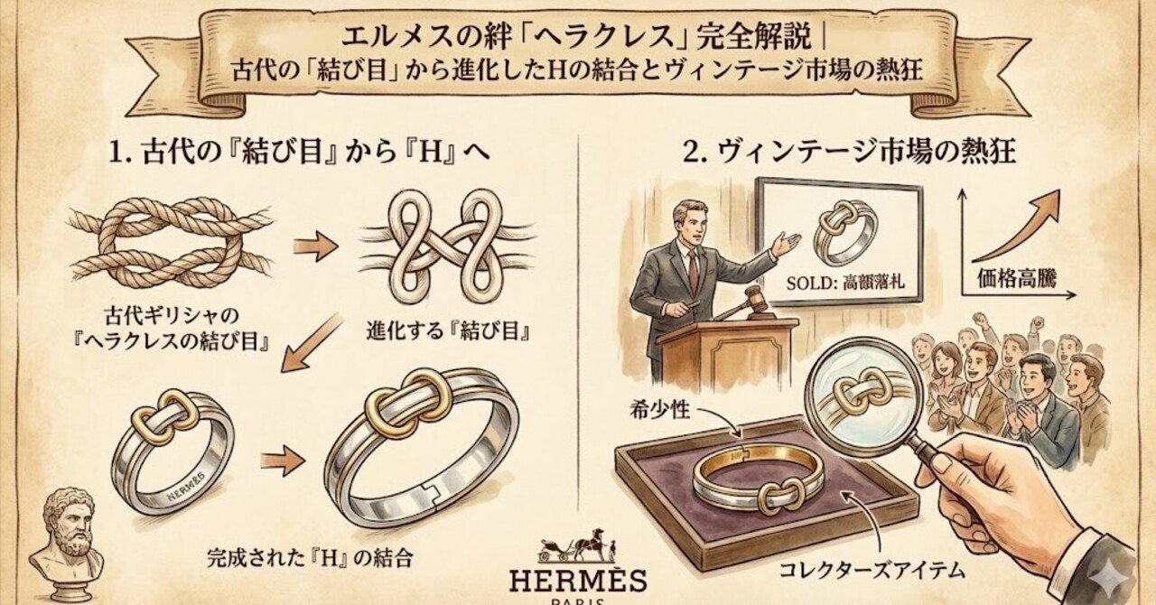 エルメスの絆「ヘラクレス」完全解説｜古代の「結び目」から進化したH
