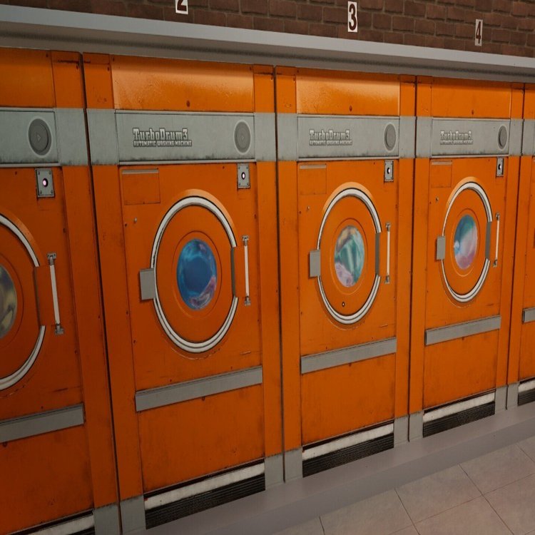 Laundering Simulator】コインを入れるところがないコインランドリー｜sae