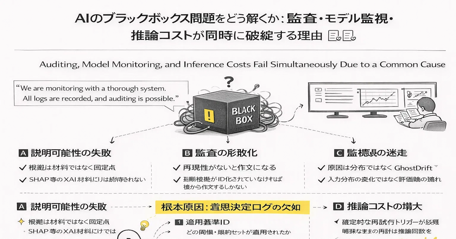 AIのブラックボックス問題をどう解くか：監査・モデル監視・推論コスト