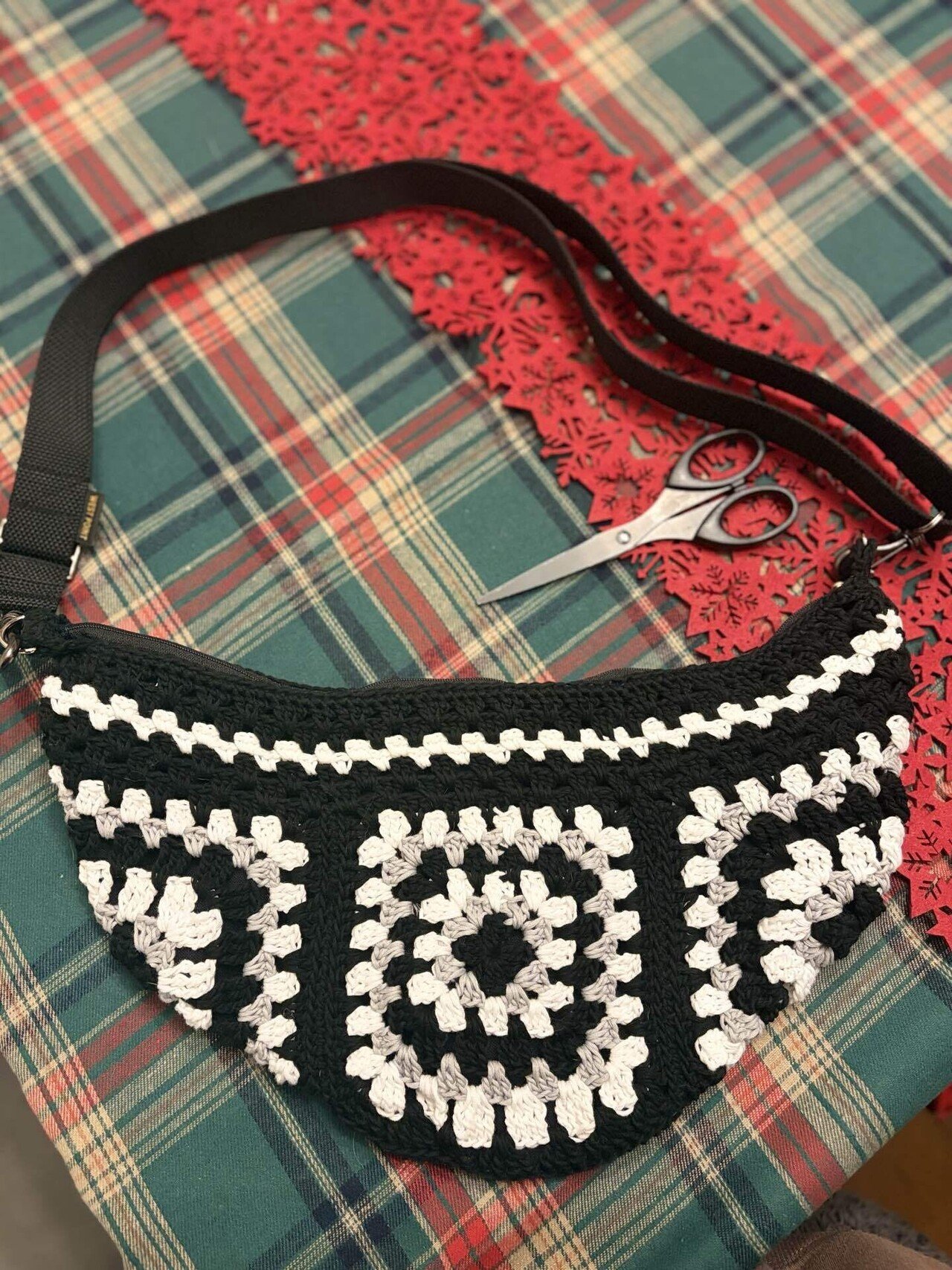 モチーフ編みショルダーバッグ YouTube