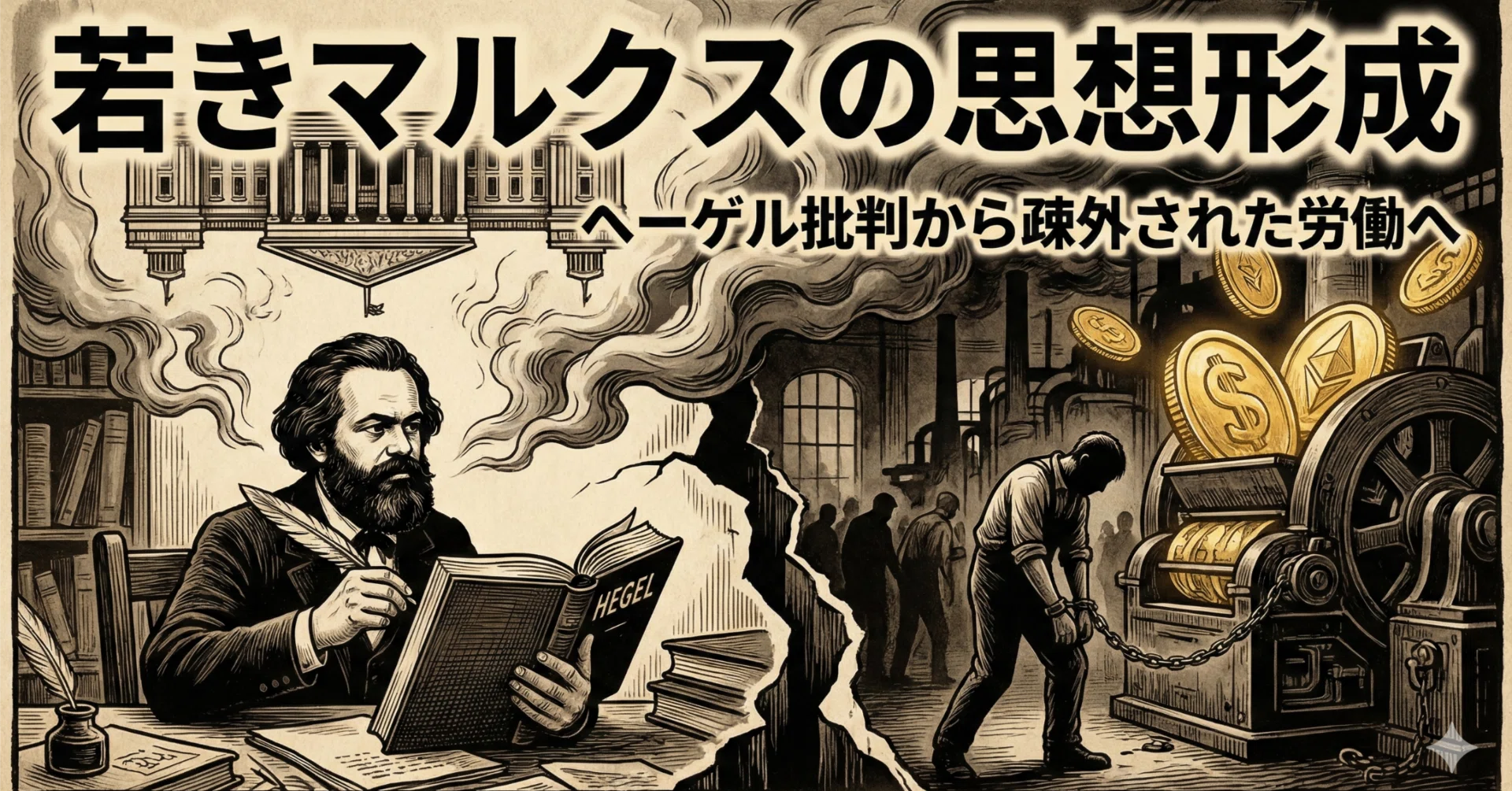 NotebookLM】若きマルクスの思想形成：ヘーゲル法哲学批判から疎外論へ