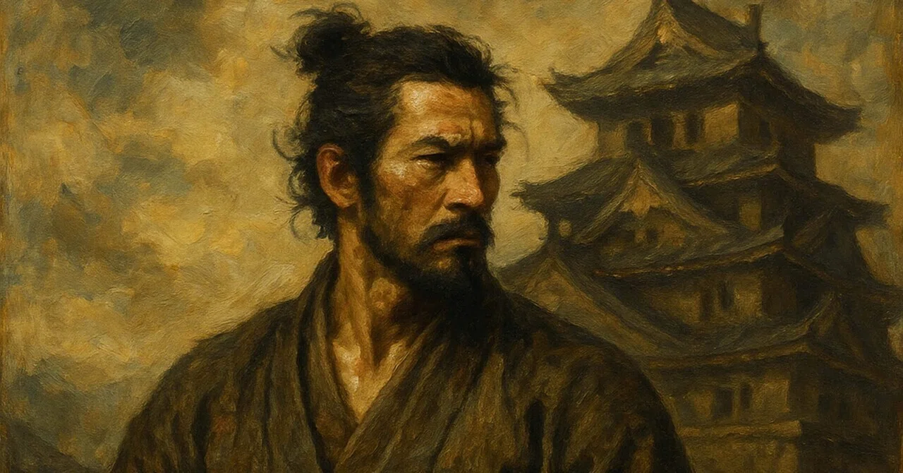 三船敏郎　水彩肖像画 東宝時代劇『士魂魔道 大龍巻』――三船敏郎という最終兵器と