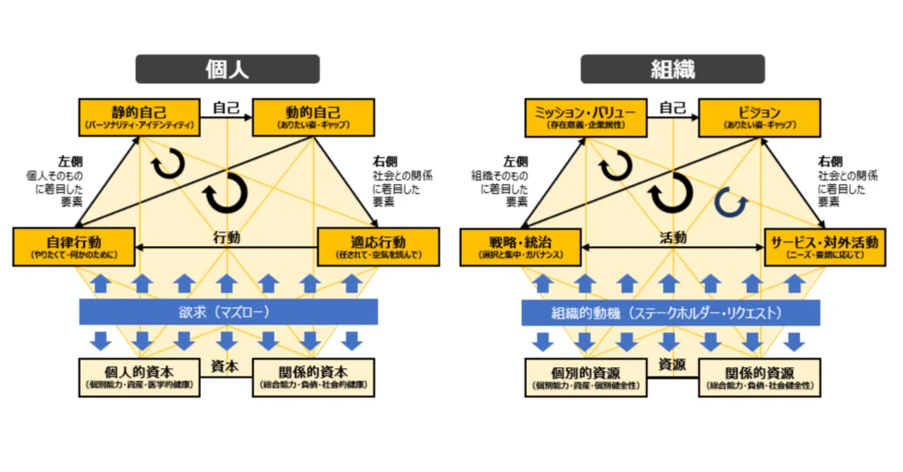 自己成長モデル（その5） - 拡張2（第3形態）：組織の自己成長モデル