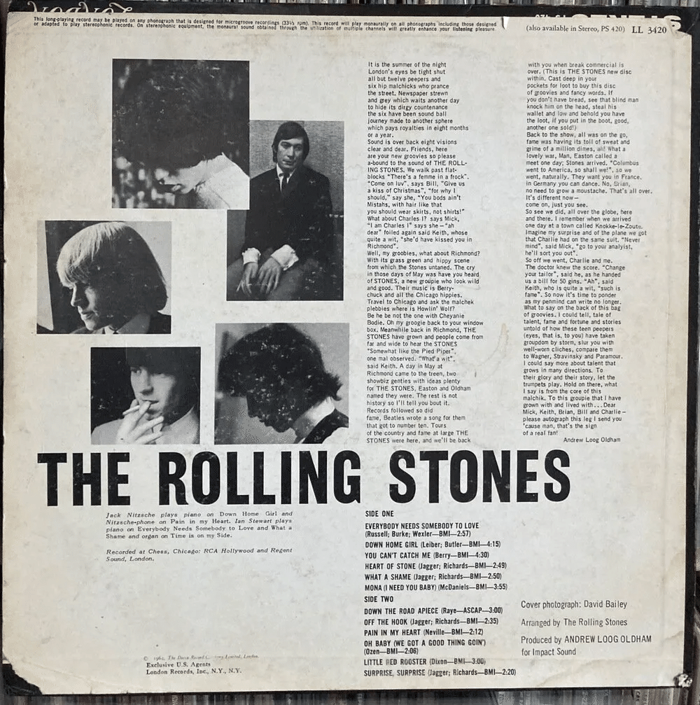 シリアル1桁‼︎ The Rolling Stones in the 60's ROLLING STONES / The