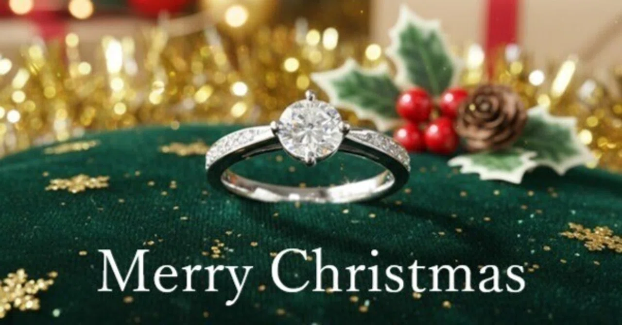 プロポーズリング 即日】クリスマス用の婚約アイテムのお渡し完了しま 