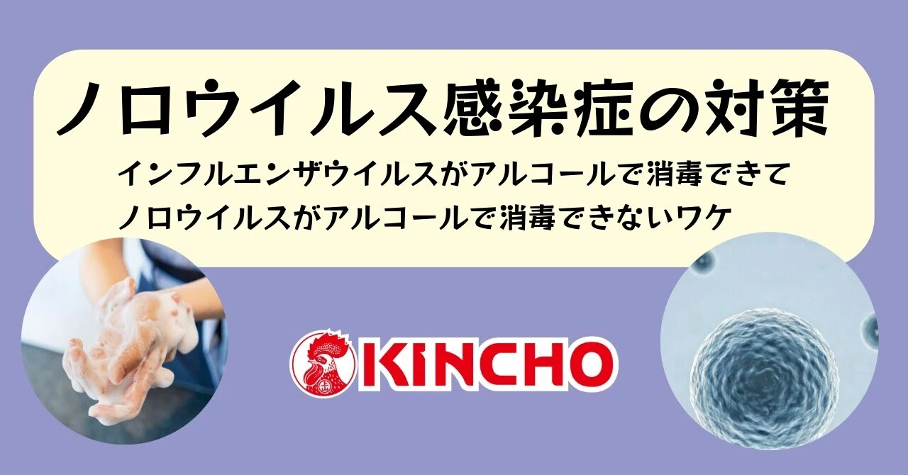 ノロウイルス感染症の対策 ～ノロがアルコール消毒できないワケ