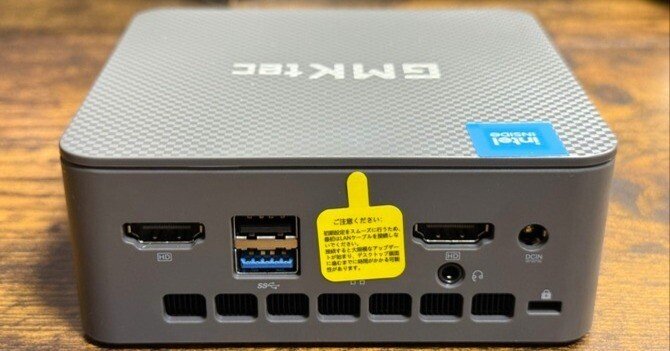 コンパクトサイズながら動作快適なミニPC「GMKtec ミニPC 第12世代 コンパクトサイズながら動作快適なミニPC「GMKtec ミニPC 第12世代