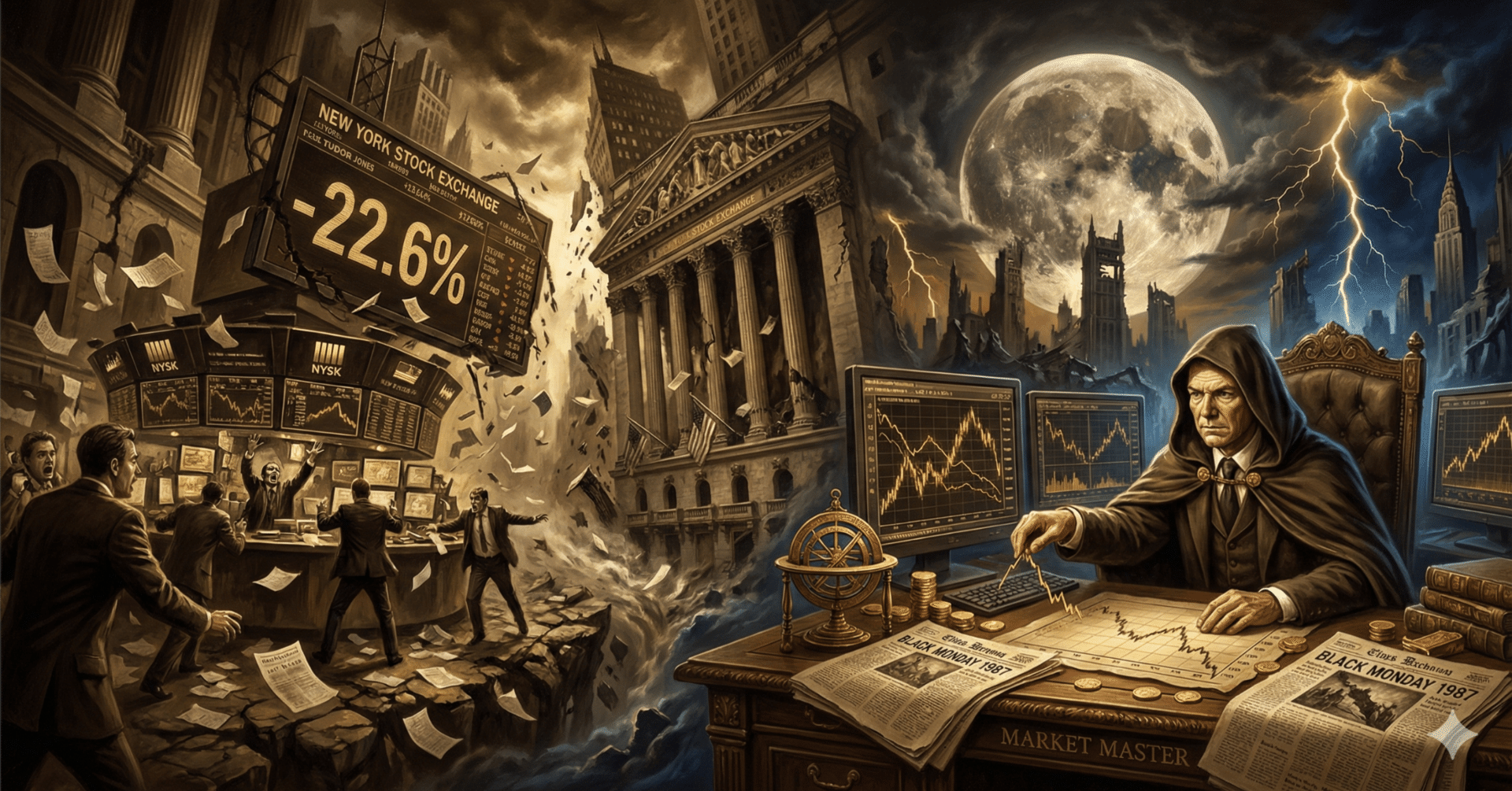 ナンピンは敗者のすること」――ポール・チューダー・ジョーンズに学ぶ、ブラックマンデーを制した攻撃的防御術｜旋律のN