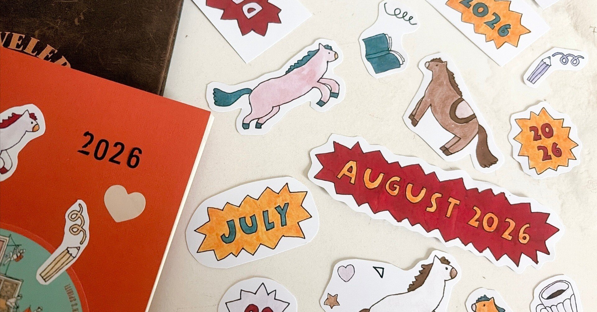 トラベラーズノートのマンスリーリフィルにぴったりなステッカーを作り