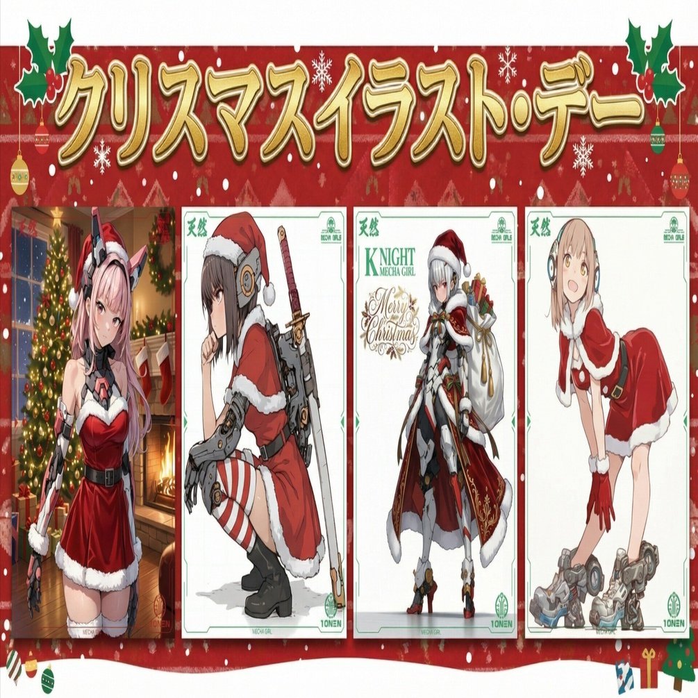 クリスマスイラスト・デー（2025年12月24日のAIイラスト）｜てんねん