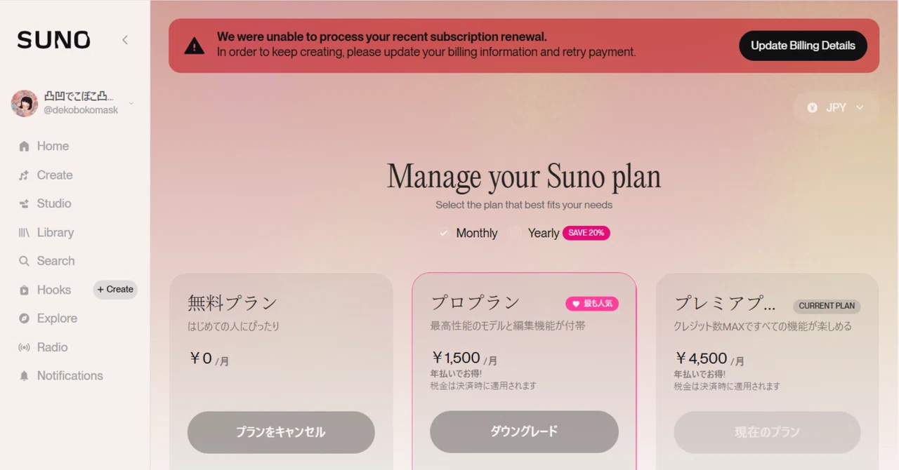 Chronology of SUNO Issues (Unable to use service after payment) (11-day ...