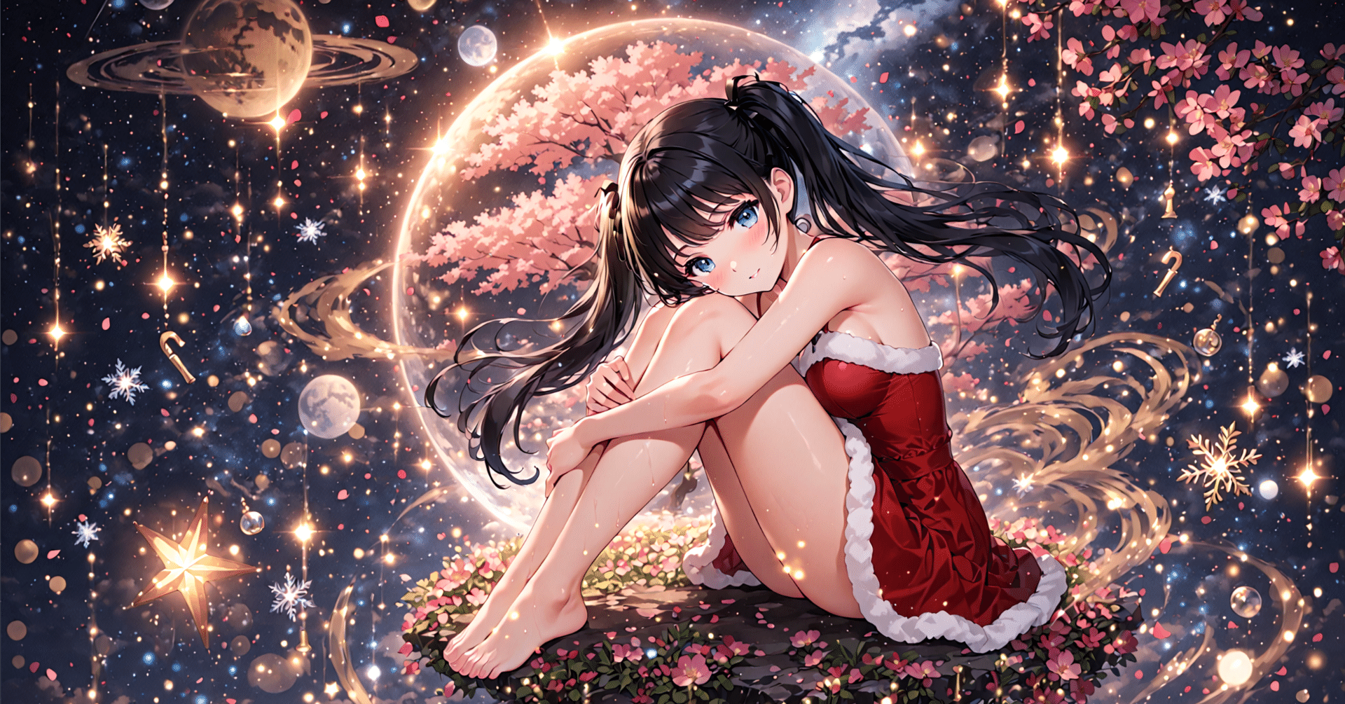 クリスマスですねぇ。】SDXLでツヤ感を出すComfyUIのワークフロー｜混合順