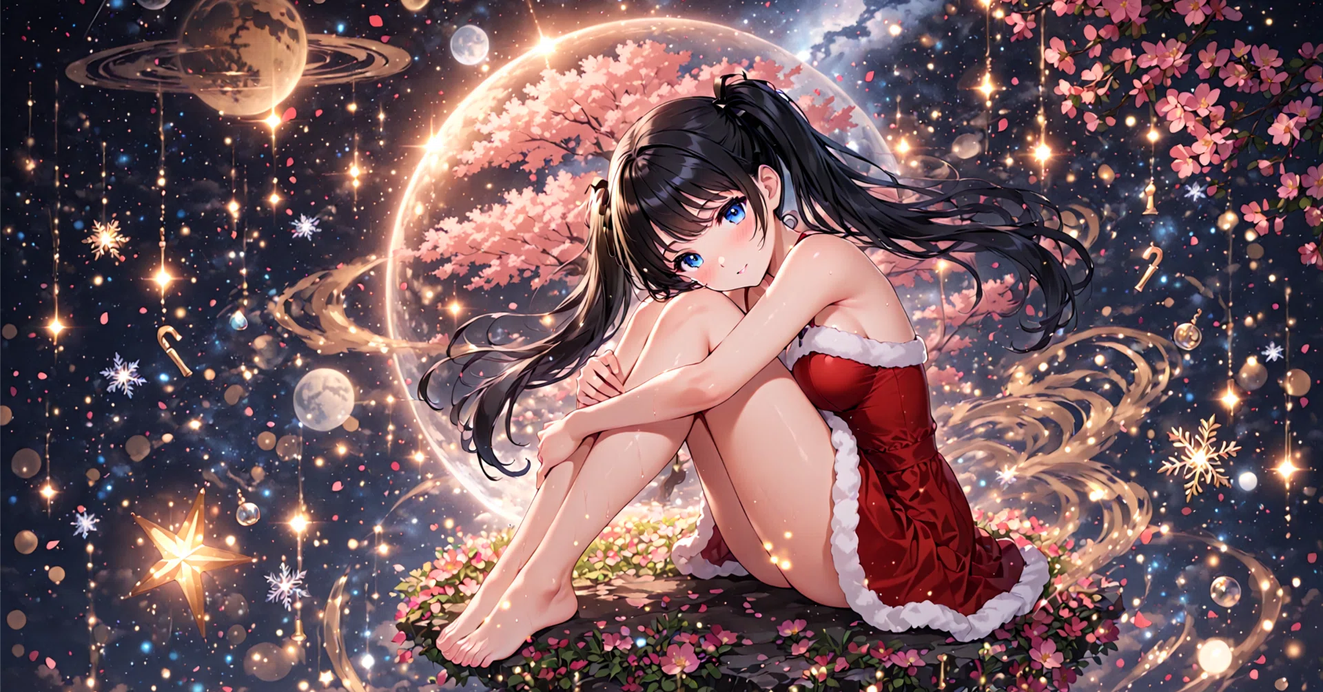クリスマスですねぇ。】SDXLでツヤ感を出すComfyUIのワークフロー｜混合順