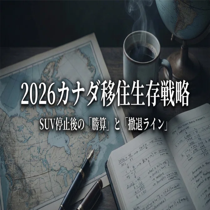 2025年12月緊急】「SUVは終わった」と絶望する前に。カナダ移住、2026 