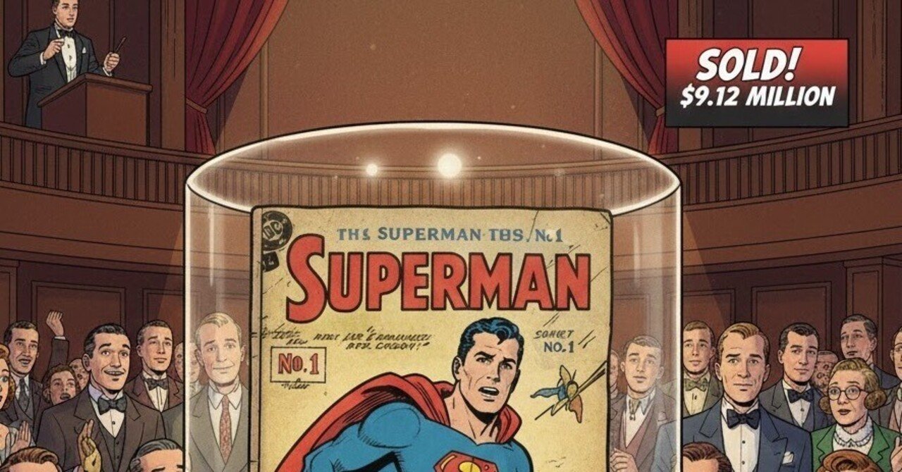 APNEWS 】1939年発行『スーパーマン第1号』が史上最高額で落札｜DailyNews
