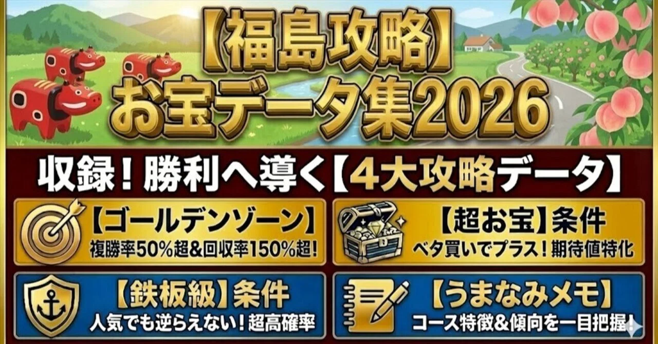 福島攻略・お宝データ集2026』｜うまなみ競馬予想｜競馬データ