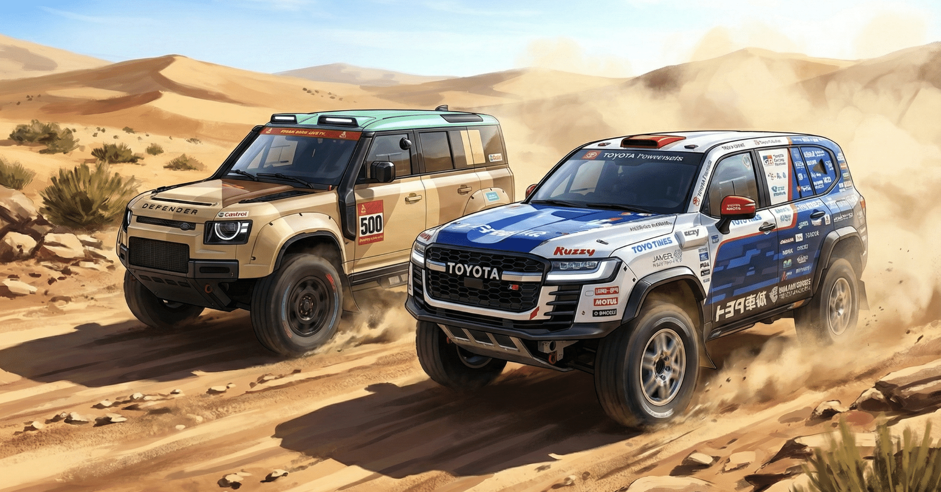 ダカール・ラリー2026】ストックカー部門はランクルvsディフェンダー
