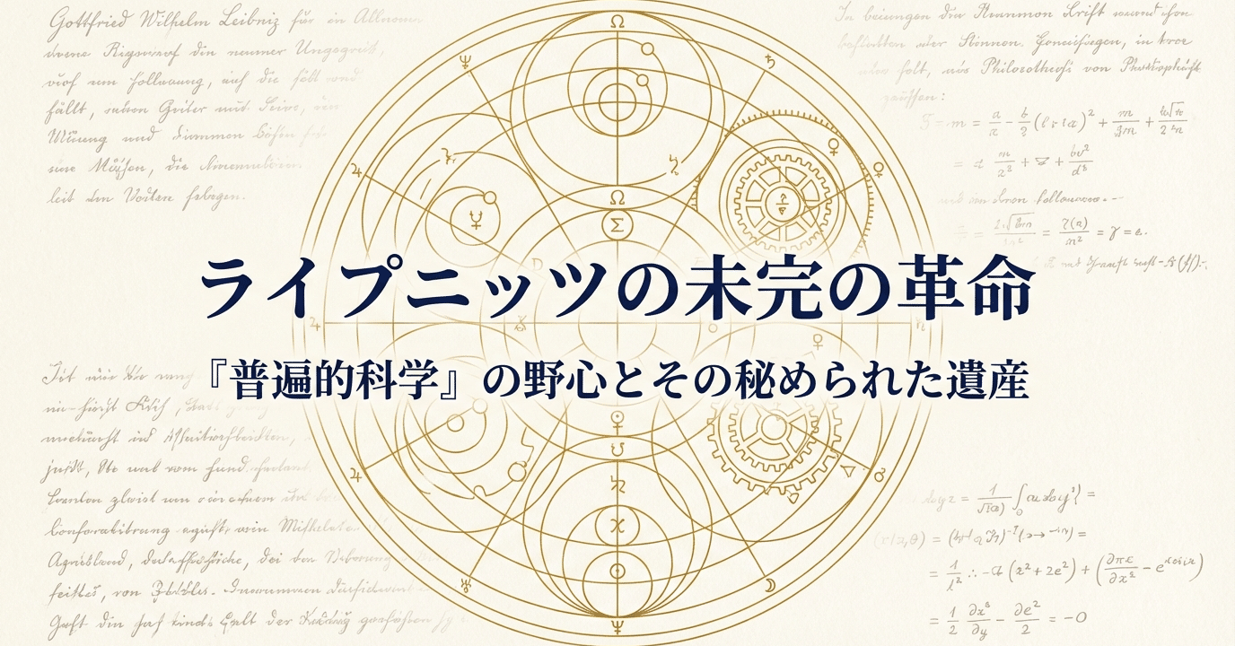 NotebookLM】ライプニッツの未完の革命：『普遍的科学』の野心とその