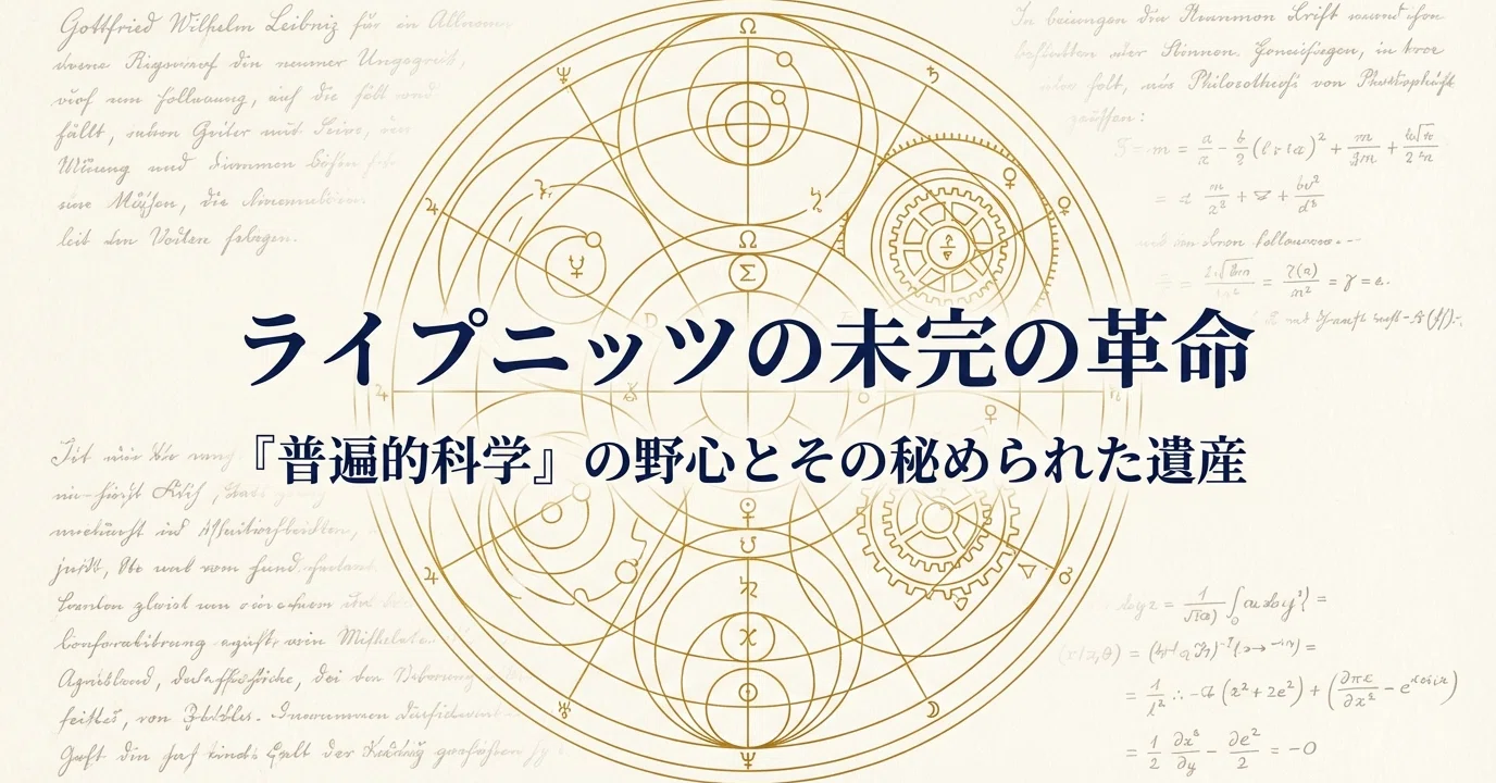 NotebookLM】ライプニッツの未完の革命：『普遍的科学』の野心とその