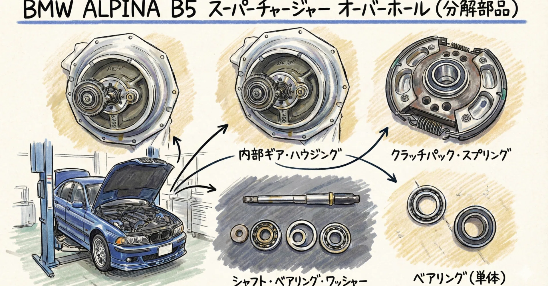 さすがアルピナ。金額に笑って、修理方法で真顔になる。|Global Cars さすがアルピナ。金額に笑って、修理方法で真顔になる。|Global Cars