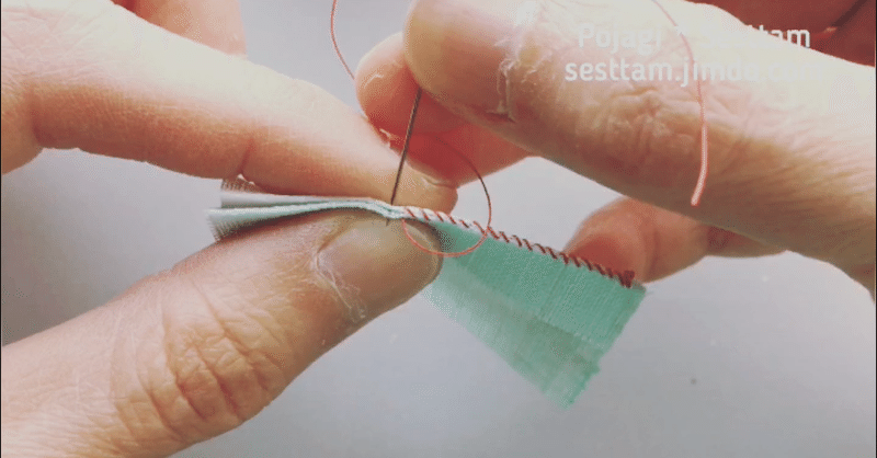 巻き かがり 縫い