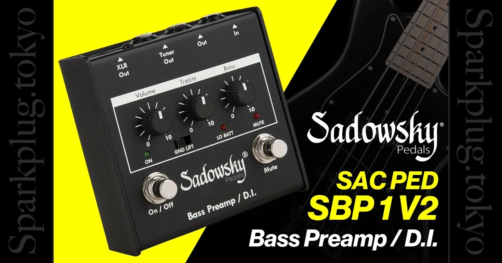 サドウスキーによるアウトボード・ベースプリアンプ/DI「SAC PED SBP サドウスキーによるアウトボード・ベースプリアンプ/DI「SAC PED SBP