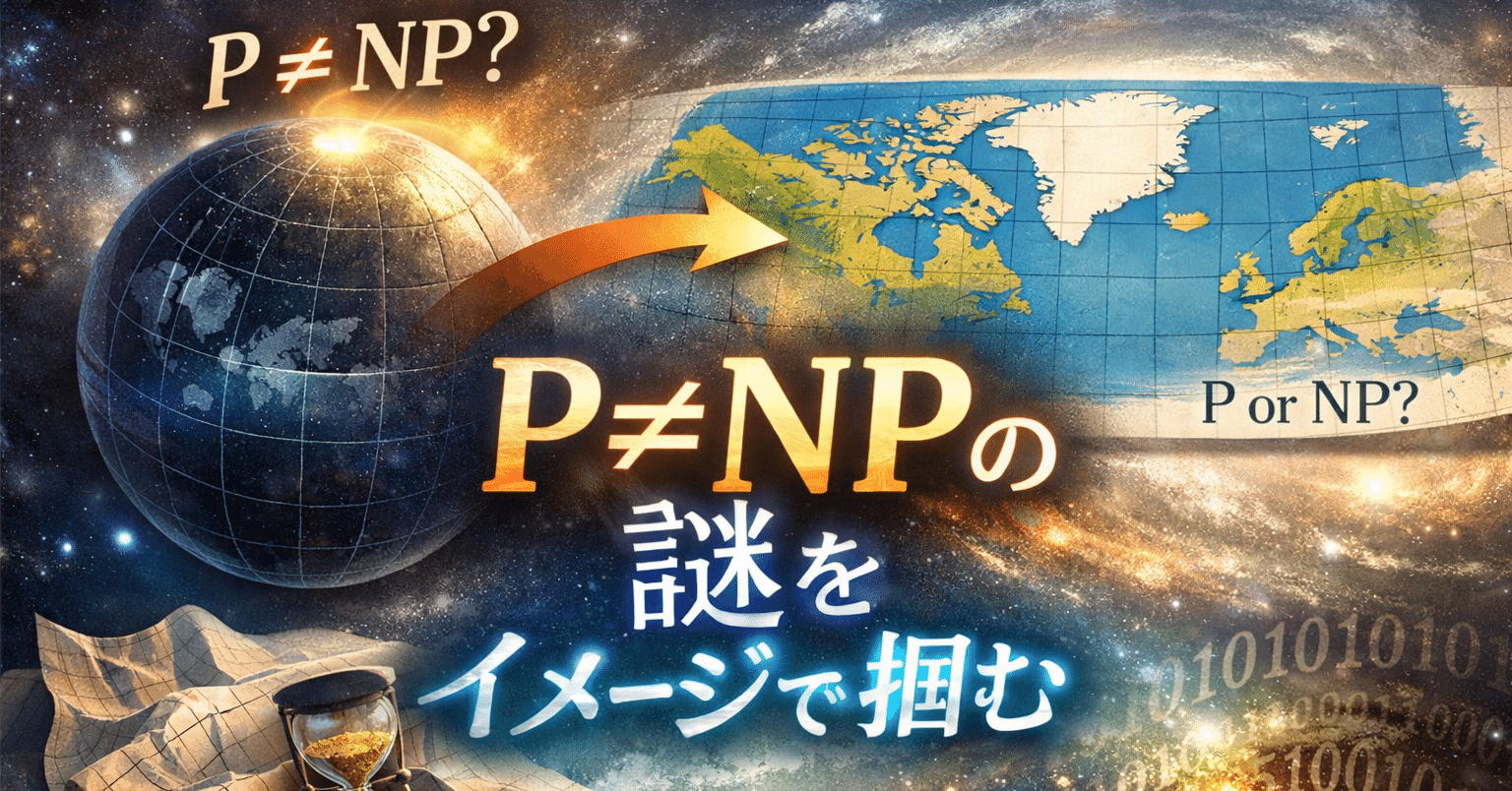 P≠NPの謎をイメージで掴む｜あるく