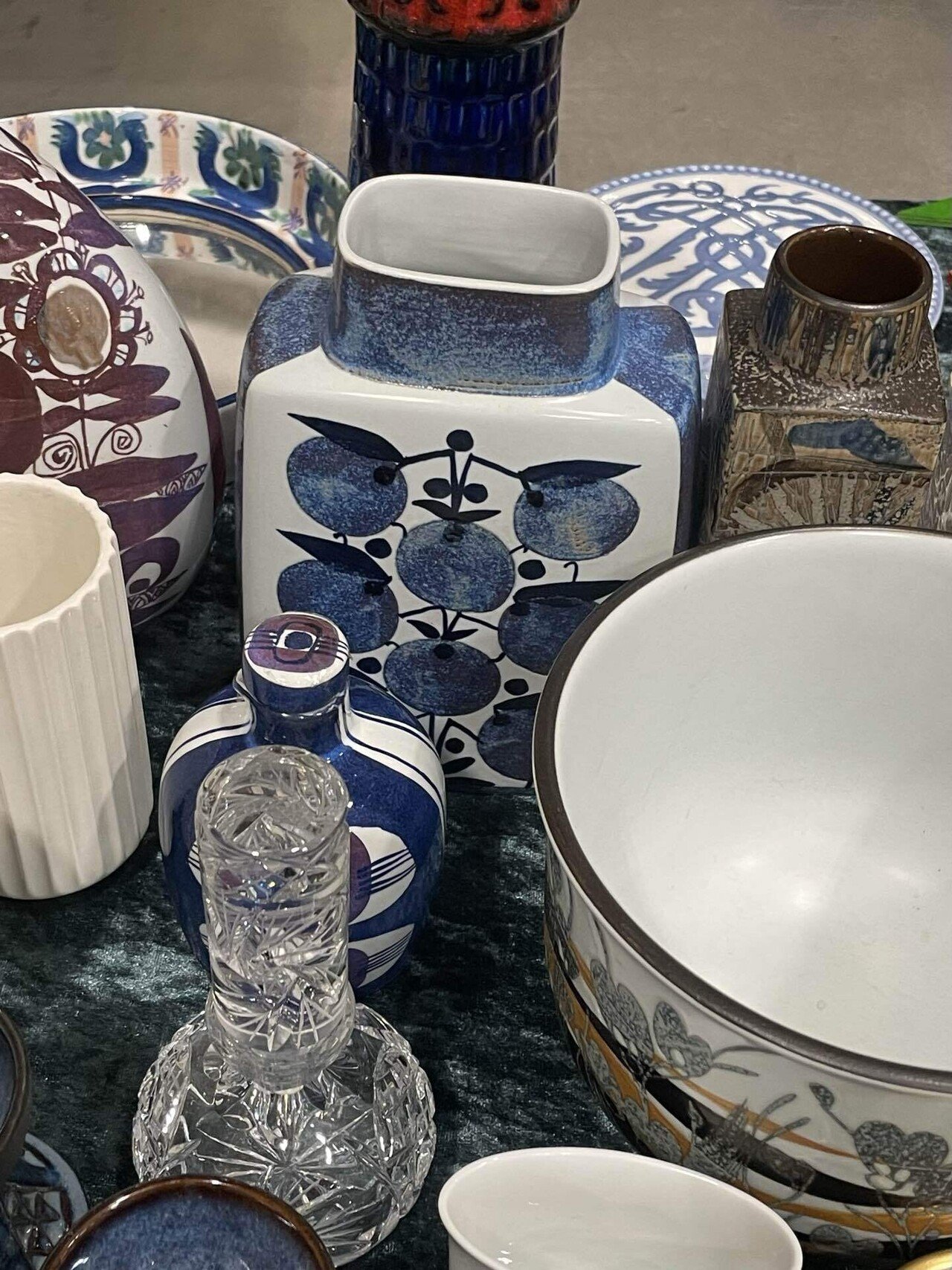 Baca バッカ /テネラ 花瓶 プレート クイストゴー　ブルーフルテッド Baca バッカ /テネラ 花瓶 プレート クイストゴー ロイヤル