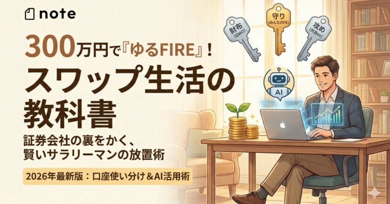 2026年1月版】スワップ生活の教科書その１｜佐藤智也『あの日、数字に殺されかけた。』