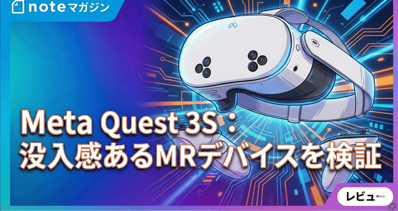 Meta Quest 3S ： 没入感あるMRデバイスを検証 - 2026-01｜YASUO-JP｜note