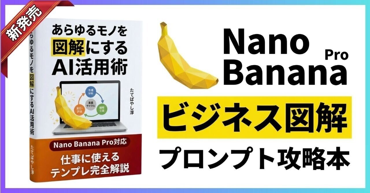 Kindle発売】「🍌Nano Banana」ビジネス図解プロンプト攻略本が登場