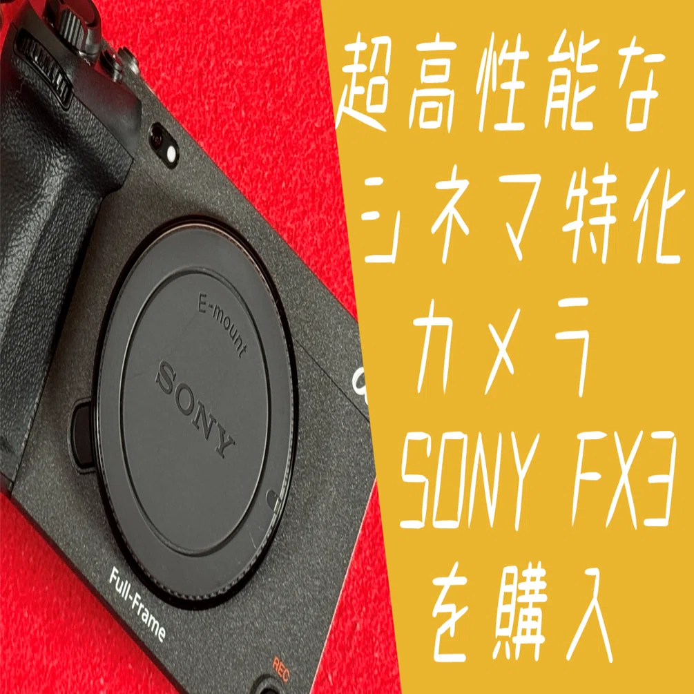 初心者なのにFX3を買いました｜高性能すぎて日常の家族Vlog用途なのに
