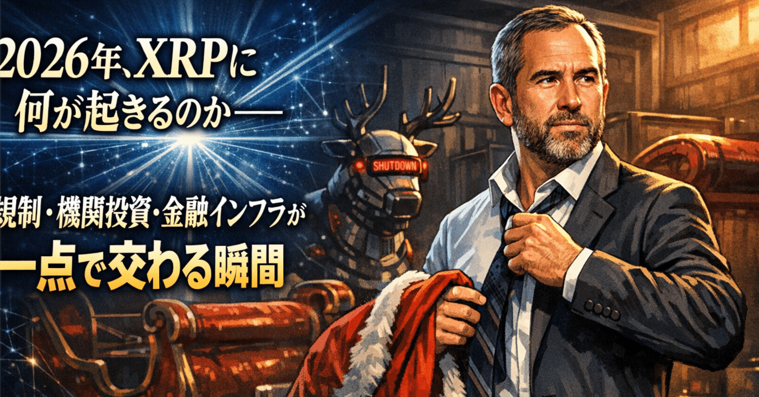 2026年、XRPに何が起きるのか──規制・機関投資・金融インフラが一点で交わる瞬間｜光本貴一｜XRP / Ripple