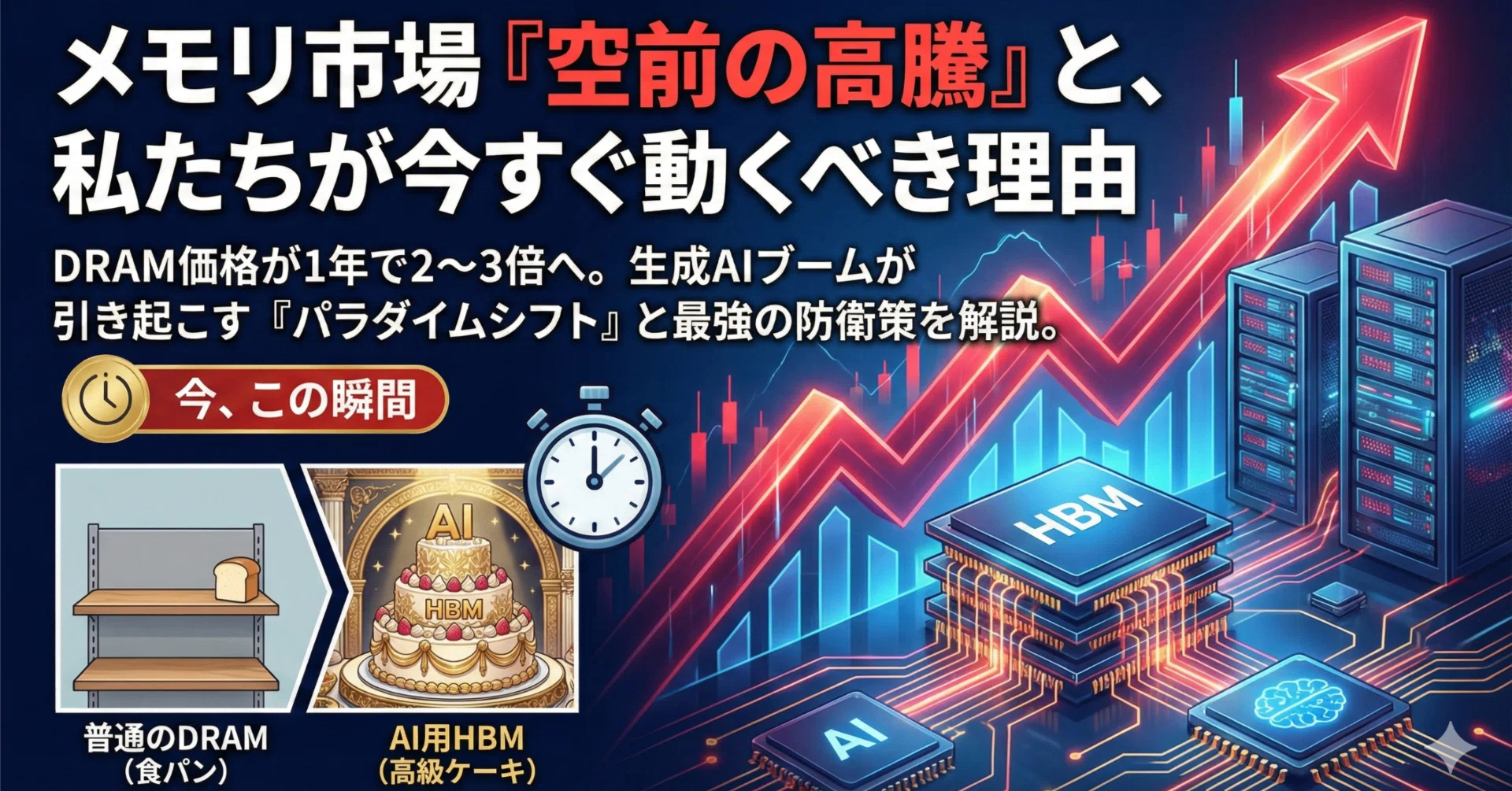 PC・スマホの買い替えはお早めに。メモリ市場「空前の高騰」と、私たち 