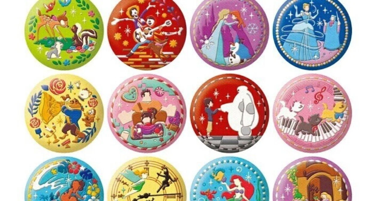 Disneyキャラクターズの刺繍缶バッジビスケット2はどこで売ってる 