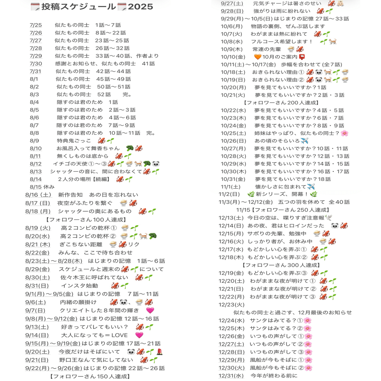 何者でもない素人が5ヶ月間毎日投稿をして200越えの物語を生み出した2025年｜tako, image size:1280x1602