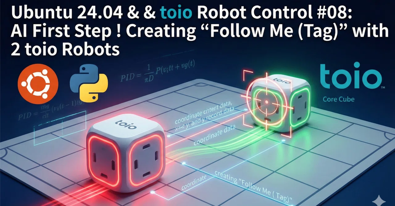 [Ubuntu 24.04] Introduction to Robot Control with Python and toio #08 ...