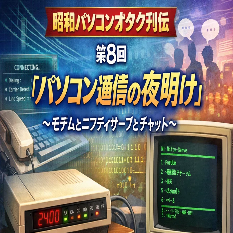 連載】～昭和パソコンオタク列伝～ 第8回：「パソコン通信の夜明け