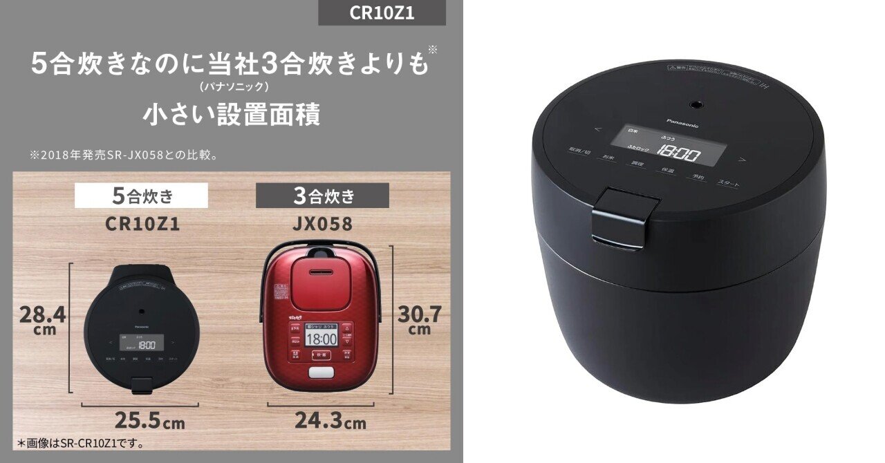 Panasonic SR-CR10Z1-K ブラック 圧力IHジャー炊飯器5合炊 ご飯革命と時短調理】パナソニック Amazon限定「SR-CR10Z1-K」徹底
