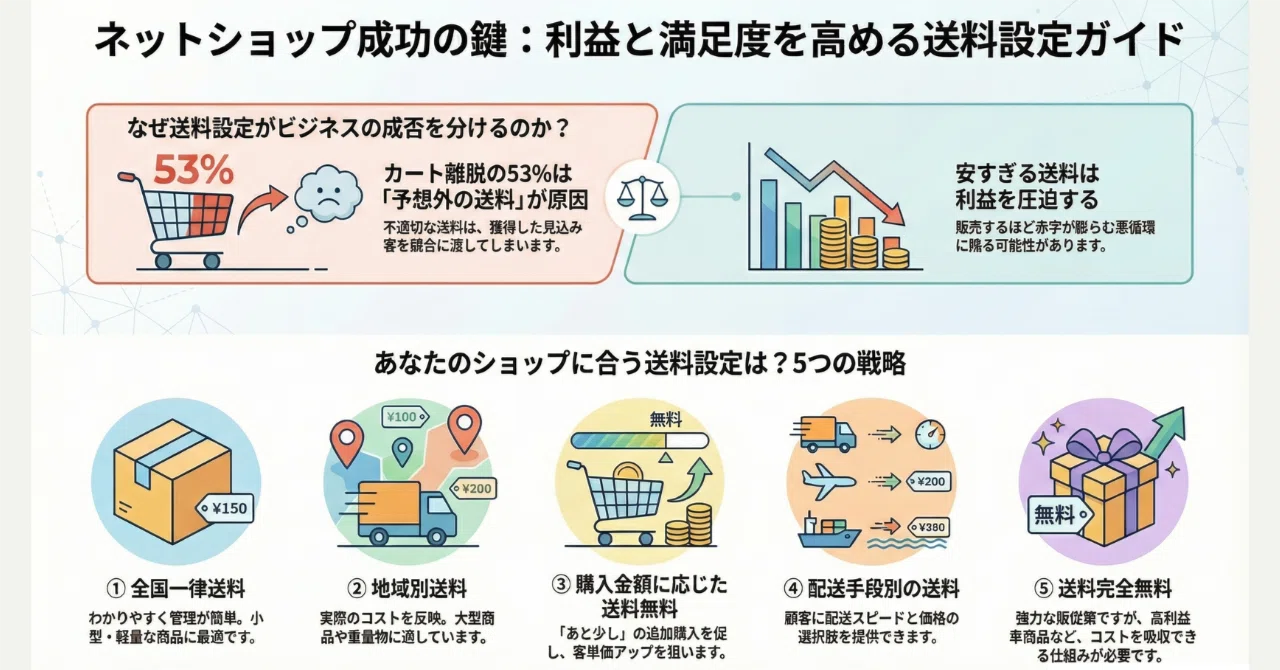 ネットショップの送料の決め方｜利益と顧客満足度を両立する設定方法を 