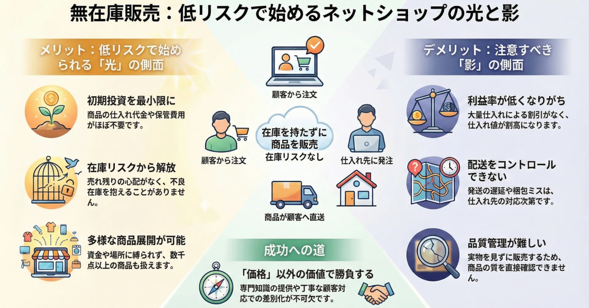 ネットショップの無在庫販売とは？初心者が知るべき仕組みと成功の秘訣 