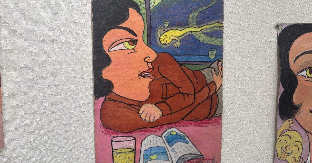 知らないおじいさんの絵を見にいく｜もも