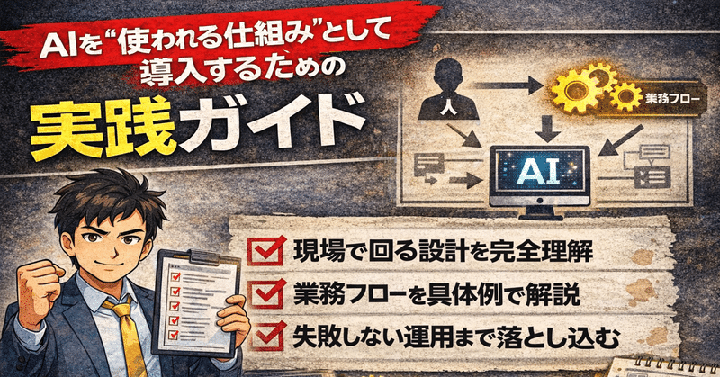 AIを“使われる仕組み”として導入するための実践ガイド