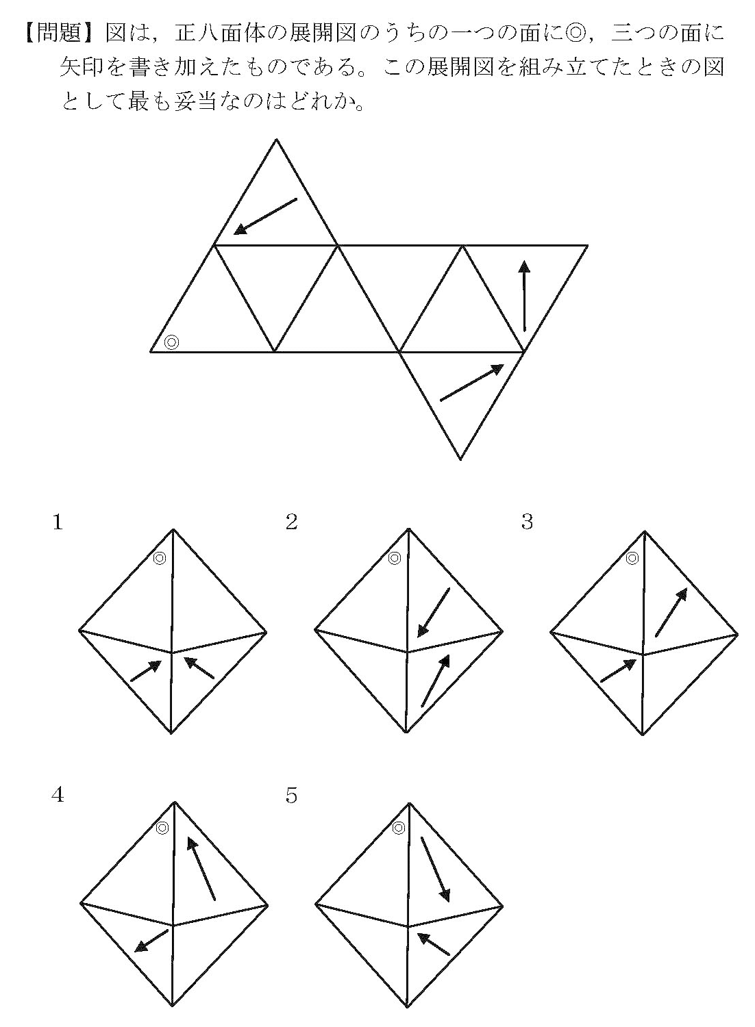 国税専門官09 正八面体の展開図 岡野朋一 Note